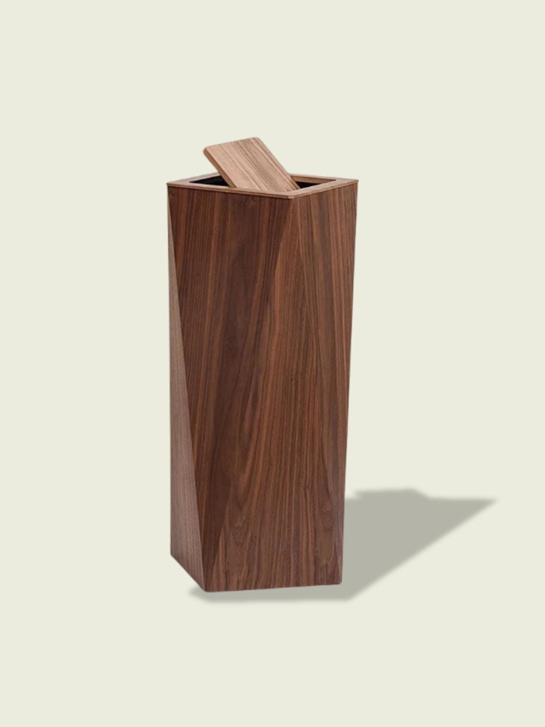 Poubelle de cuisine en bois