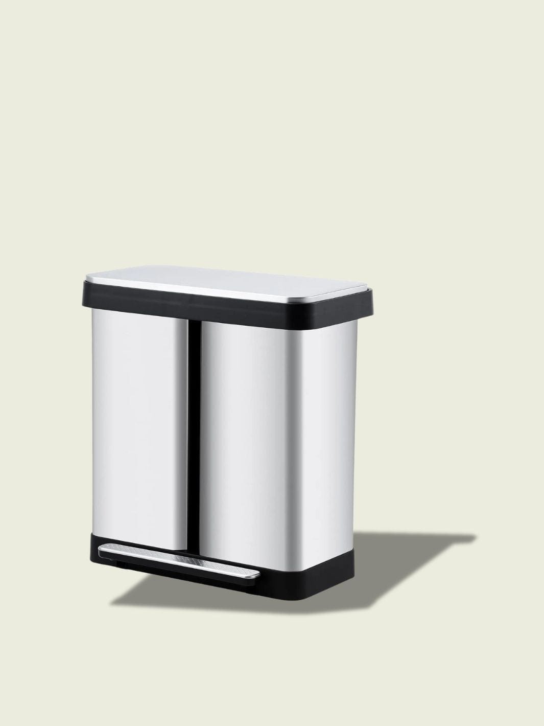 Poubelle de tri selectif inox