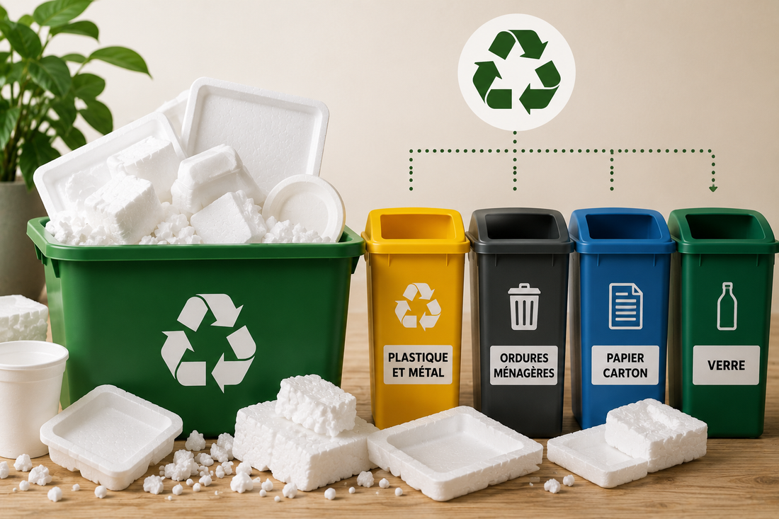 Dans quelle poubelle mettre le polystyrène - guide tri et recyclage