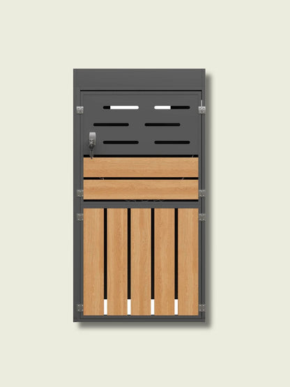 Cache Poubelle Effet Bois​ | Poubelle Factory