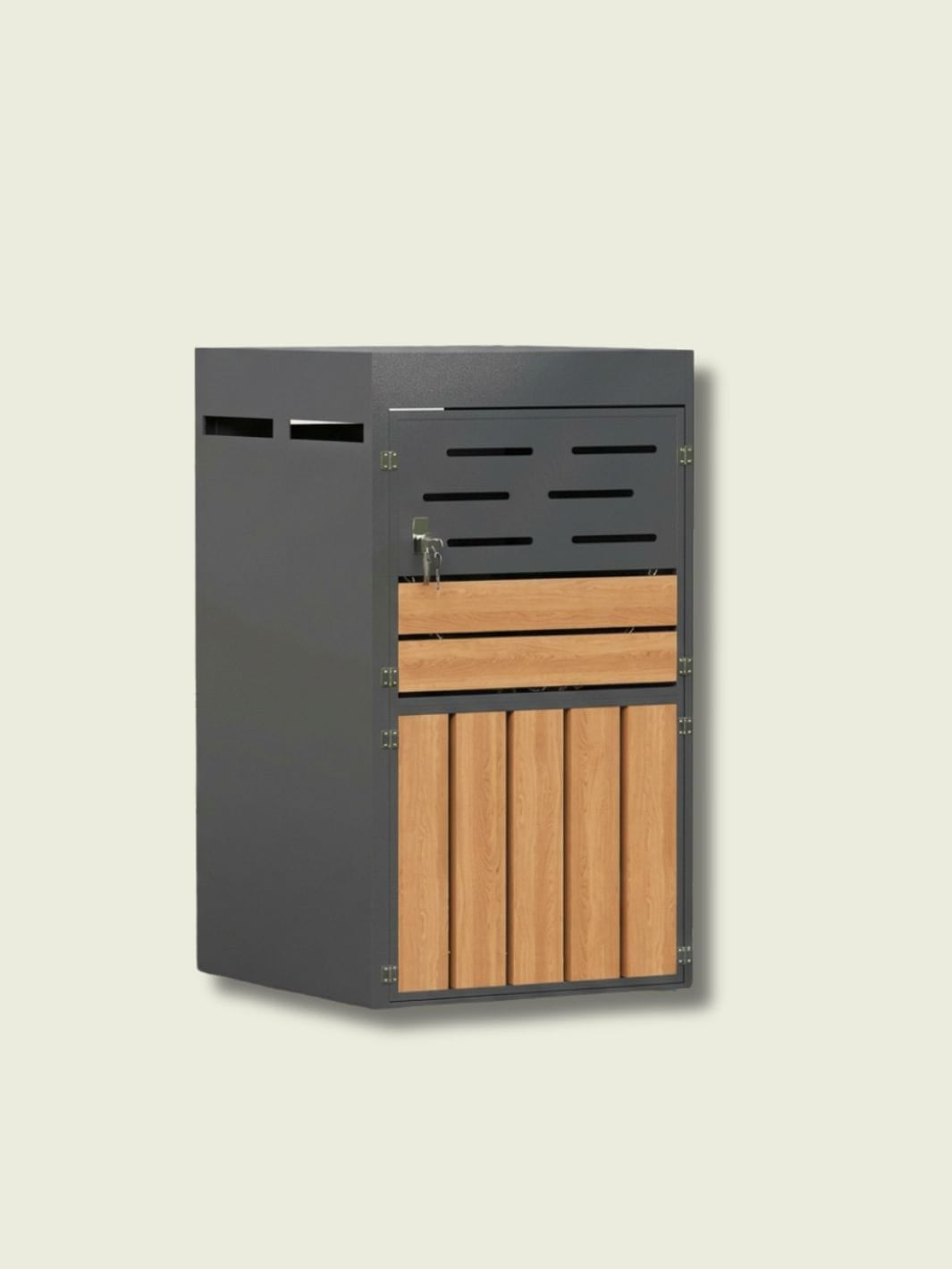 Cache Poubelle Effet Bois​ | Poubelle Factory
