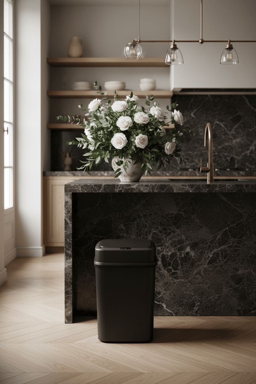 Poubelle Automatique Noire​ | Poubelle Factory