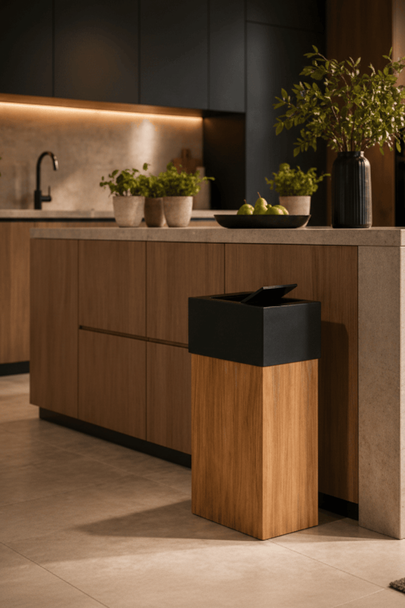 Poubelle bois | Poubelle Factory