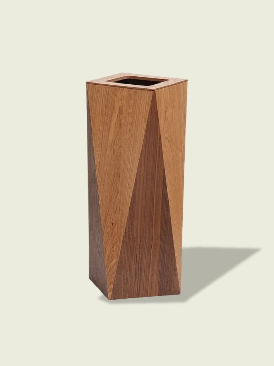 Poubelle de cuisine en bois