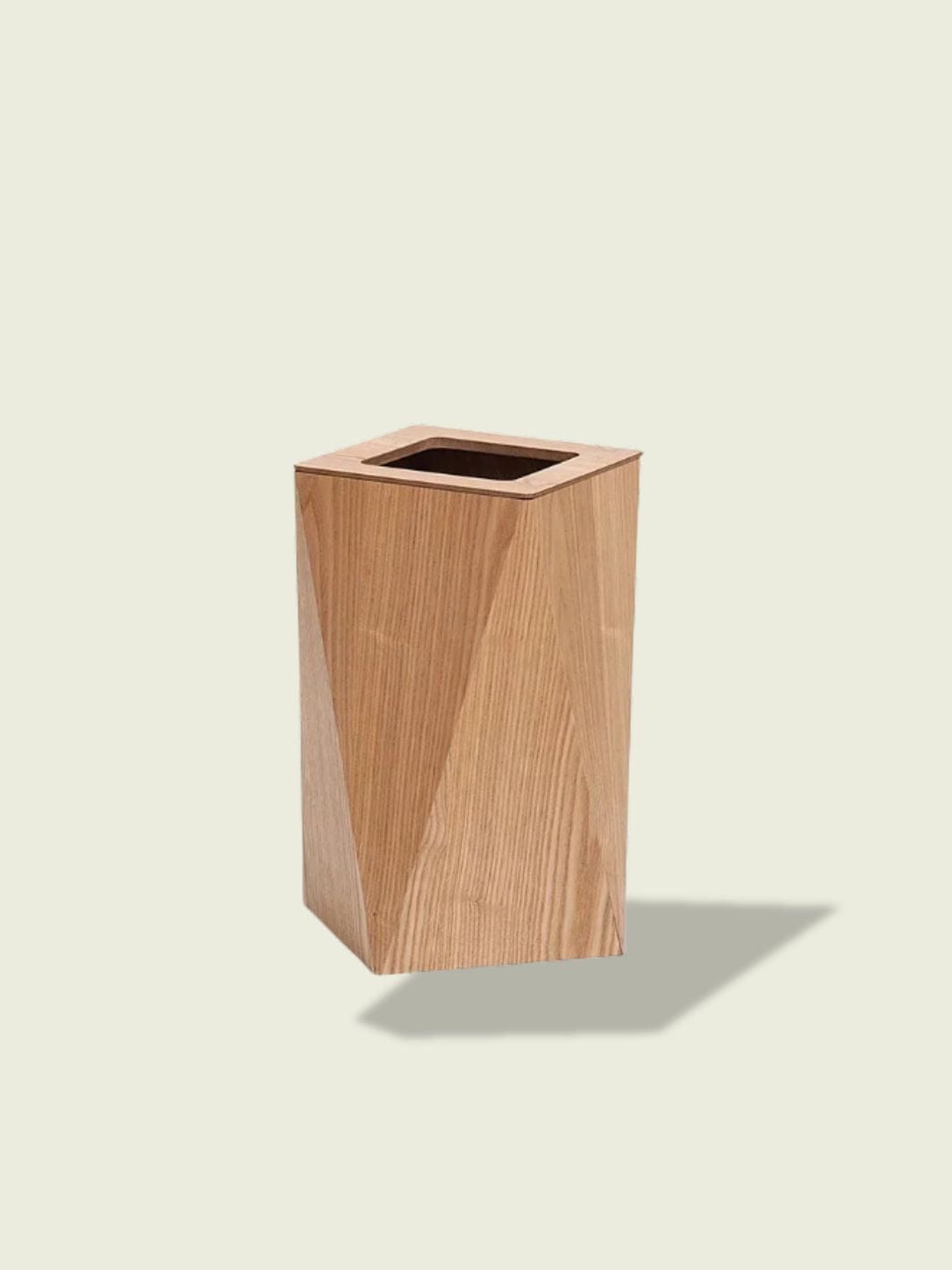 Poubelle de cuisine en bois