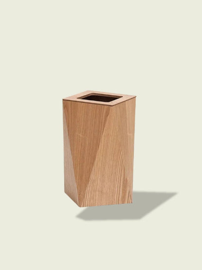 Poubelle de cuisine en bois