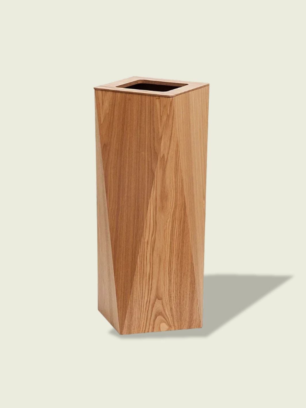 Poubelle de cuisine en bois