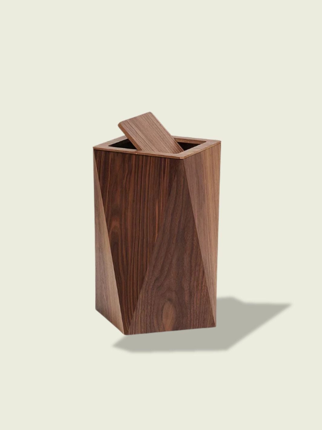 Poubelle de cuisine en bois