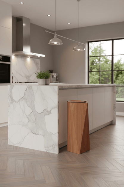 Poubelle de cuisine en bois | Poubelle Factory