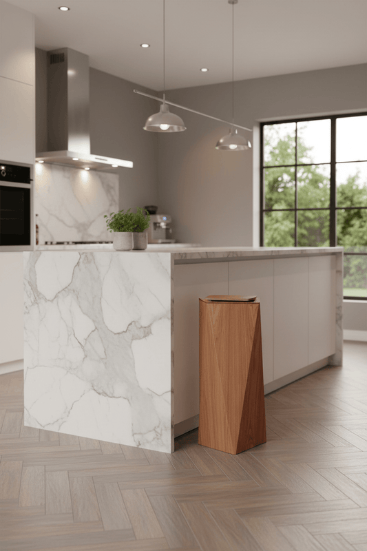 Poubelle de cuisine en bois | Poubelle Factory