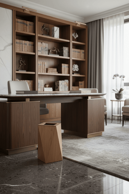 Poubelle de cuisine en bois | Poubelle Factory