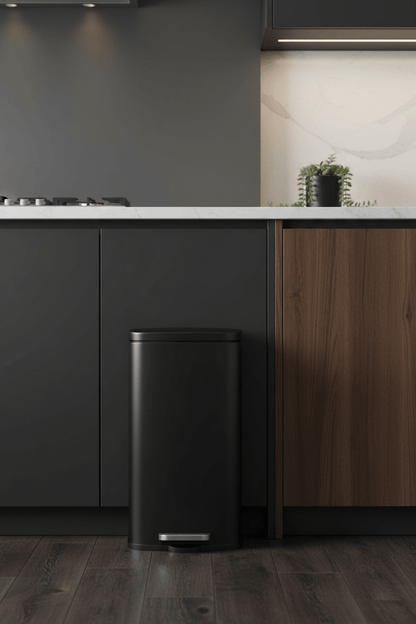 Poubelle de cuisine inox 30L | Poubelle Factory