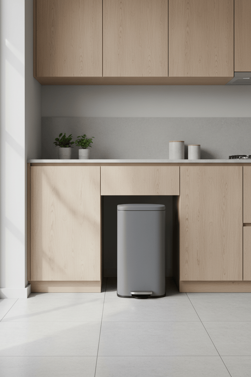 Poubelle de cuisine inox 30L | Poubelle Factory