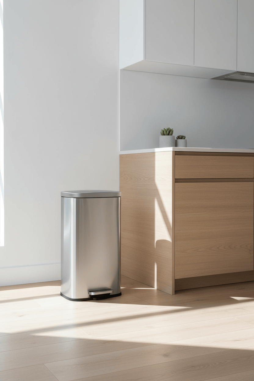 Poubelle de cuisine inox 30L | Poubelle Factory