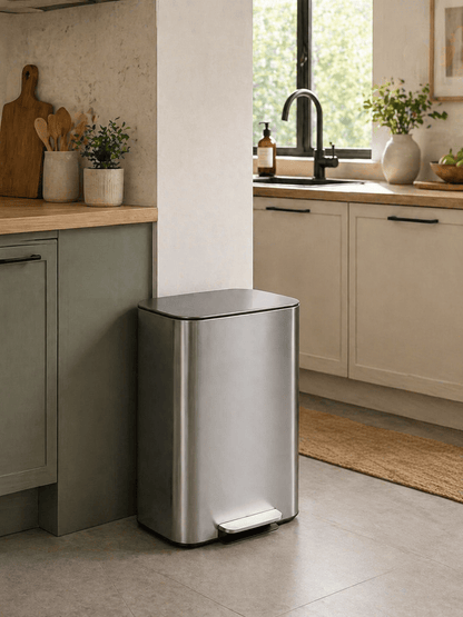 Poubelle Inox 50L