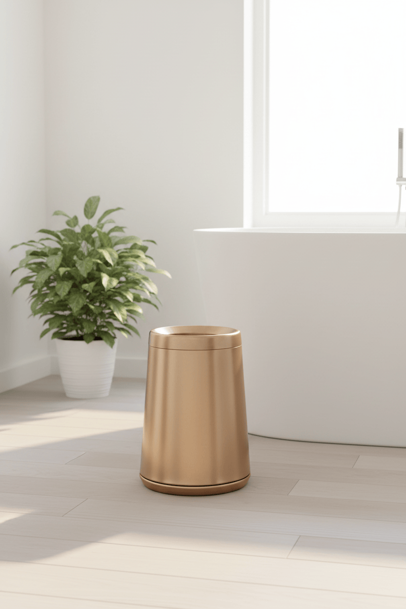 Poubelle Inox GoldAura 10L | Poubelle Factory