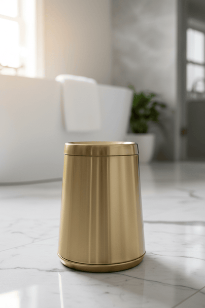 Poubelle Inox GoldAura 10L | Poubelle Factory