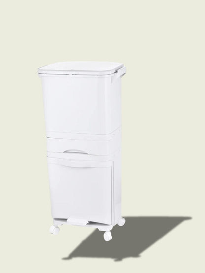 Poubelle tri sélectif 3 compartiments​
