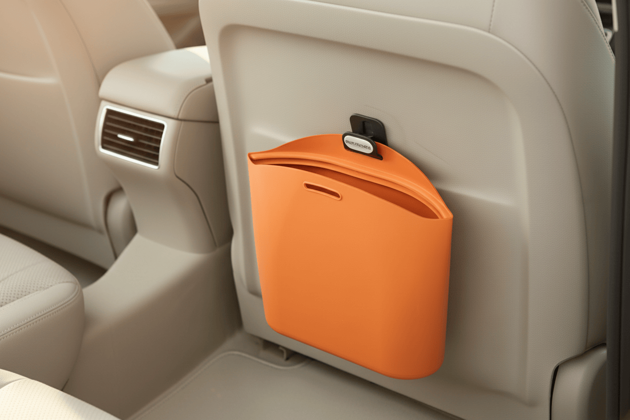 Poubelle Voiture ClipBin Silicone | Poubelle Factory