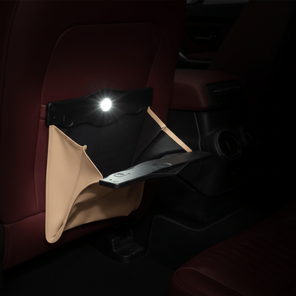 Poubelle Voiture DriveFold Cuir PU LED – Fermeture Magnétique | Poubelle Factory